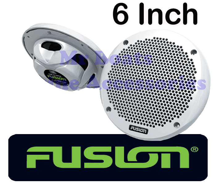2 x FUSION ★ 6 Inch MARINE SPEAKERS 150W ★ 2Way SHALLOW Mount BRAND